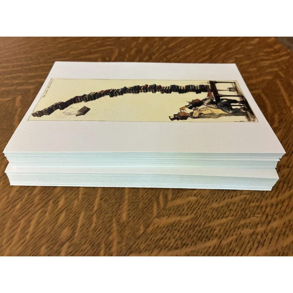 Lot of 2 sets of Notecards ~ Bookworm teNeuse x20 ~ Frank Lloyd Wright x12